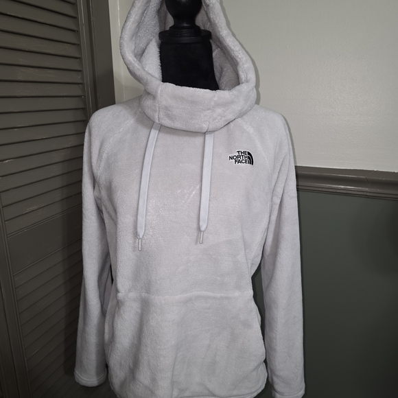 The North Face Sweaters - The North Face White Fuzzy Hoodie